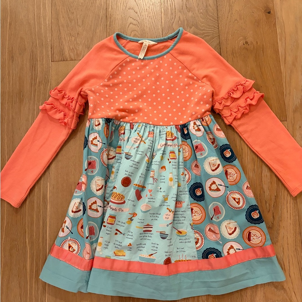 Matilda Jane size 8 pumpkin thanksgiving dress